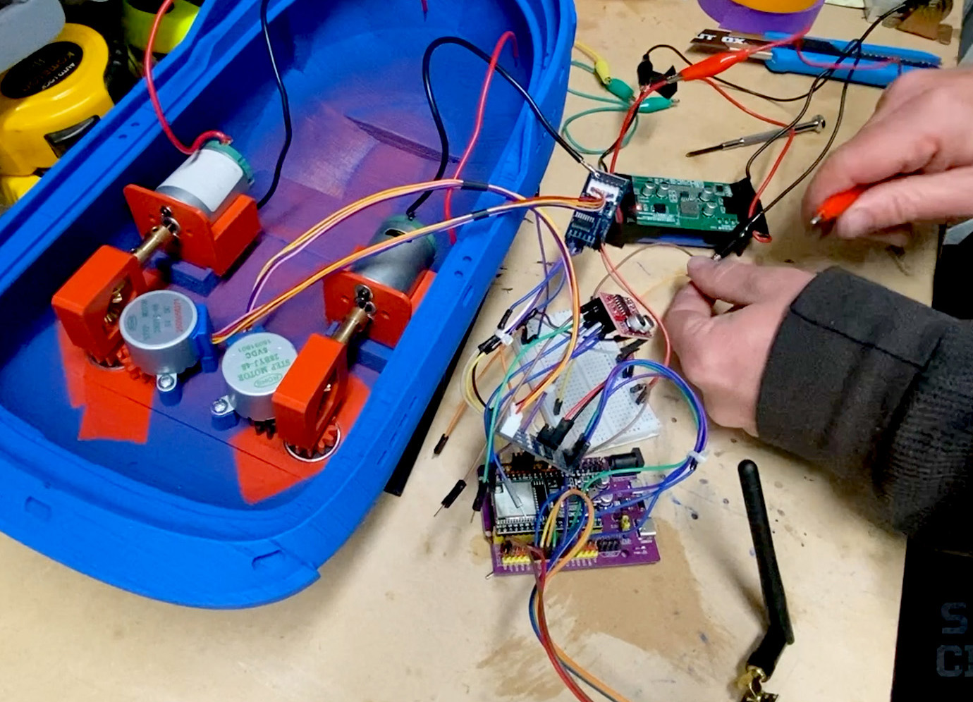 Setting up the receiver electronics