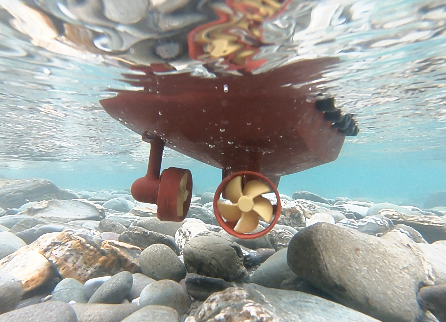 Pods viewed from beneath
